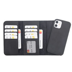 iPhone 12 Mini Leather Wallet Case Detachable RFID – Santa