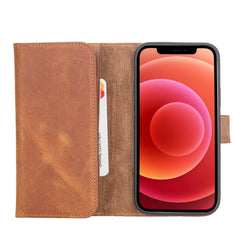 iPhone 12 Pro Max Leather Wallet Case Detachable RFID – Santa