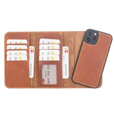 iPhone 12 Pro Max Leather Wallet Case Detachable RFID – Santa