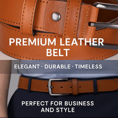 Urban Classic Leather Men's Belt - Tan
