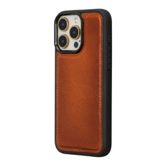 iPhone 15 Pro Max Genuine Leather Slim Case MagSafe – Flex Cover Series