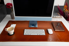 Natural Leather Desk Mat (37 cm x 80 cm)