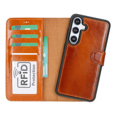 Samsung Galaxy S25 Plus Leather Wallet Case Detachable RFID – Magic