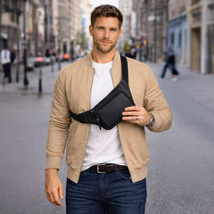 Apex Leather Waist Bag – Genuine Leather Crossbody & Waist Bag for Everyday Use | Minimal & Handcrafted