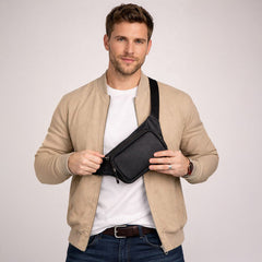 Apex Leather Waist Bag – Genuine Leather Crossbody & Waist Bag for Everyday Use | Minimal & Handcrafted