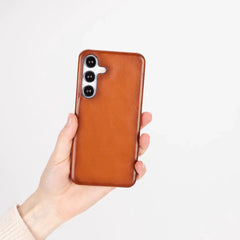 Samsung Galaxy S25 Plus Full-Grain Leather Slim Case MagSafe – Ultimate Jacket