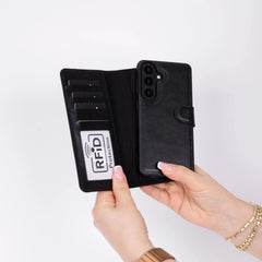 Samsung Galaxy S26 Leather Wallet Case Detachable RFID – Magic
