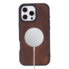 iPhone 16 Pro Genuine Leather Slim Case MagSafe – Flex Cover Series