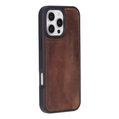 iPhone 16 Pro Genuine Leather Slim Case MagSafe – Flex Cover Series