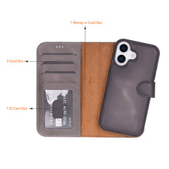 Magic iPhone 17 Leather Detachable Wallet Case