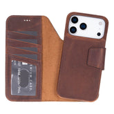 Elite Magic iPhone 17 Pro Leather Detachable Wallet Case