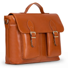 Olympus Leather Business Briefcase / Laptop Case