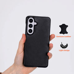 Samsung Galaxy S26 Full-Grain Leather Slim Case MagSafe – Ultimate Jacket