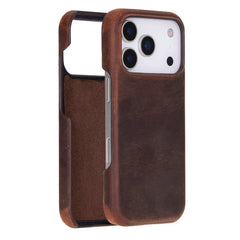 iPhone 17 Pro Full-Grain Leather Slim Case MagSafe – Ultimate Jacket Series