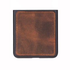 Samsung Galaxy Z Flip 7 Genuine Leather Slim Case – Flex Cover