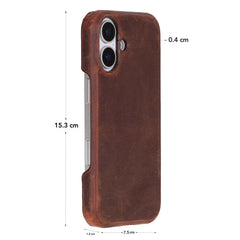 iPhone 17 Full-Grain Leather Slim Case MagSafe – Ultimate Jacket Series