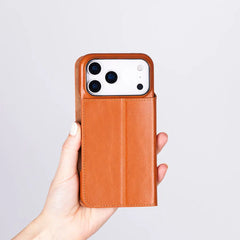 iPhone 17 Pro Max Genuine Leather Folio Case – Sonat Series