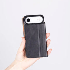 iPhone 17 Air Genuine Leather Folio Case – Sonat Series