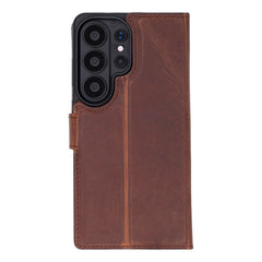 Magic Samsung Galaxy S26 Ultra Detachable Leather Wallet Case – Genuine Leather Phone Case for Everyday Carry | Minimal & Handcrafted