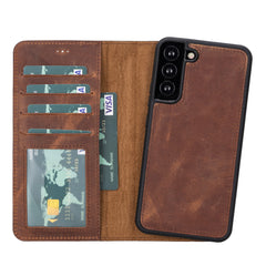 Magic Samsung Galaxy S22 Plus Leather Detachable Wallet Case