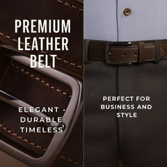Urban Classic Leather Men's Belt - Brown