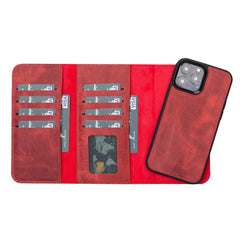 iPhone 13 Pro Max Leather Wallet Case Detachable RFID – Santa