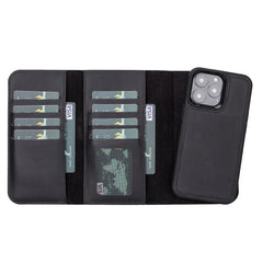 iPhone 13 Pro Leather Wallet Case Detachable RFID – Santa
