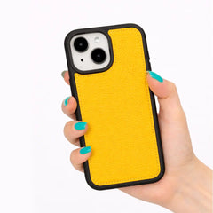 iPhone 15 Genuine Leather Slim Case MagSafe – Flex Cover Series