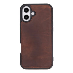 iPhone 16 Plus Genuine Leather Slim Case MagSafe – Flex Cover Series
