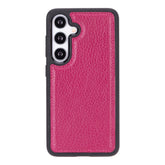 PLM Flexible Leather Back Cover for Samsung Galaxy S24 Fuchsia