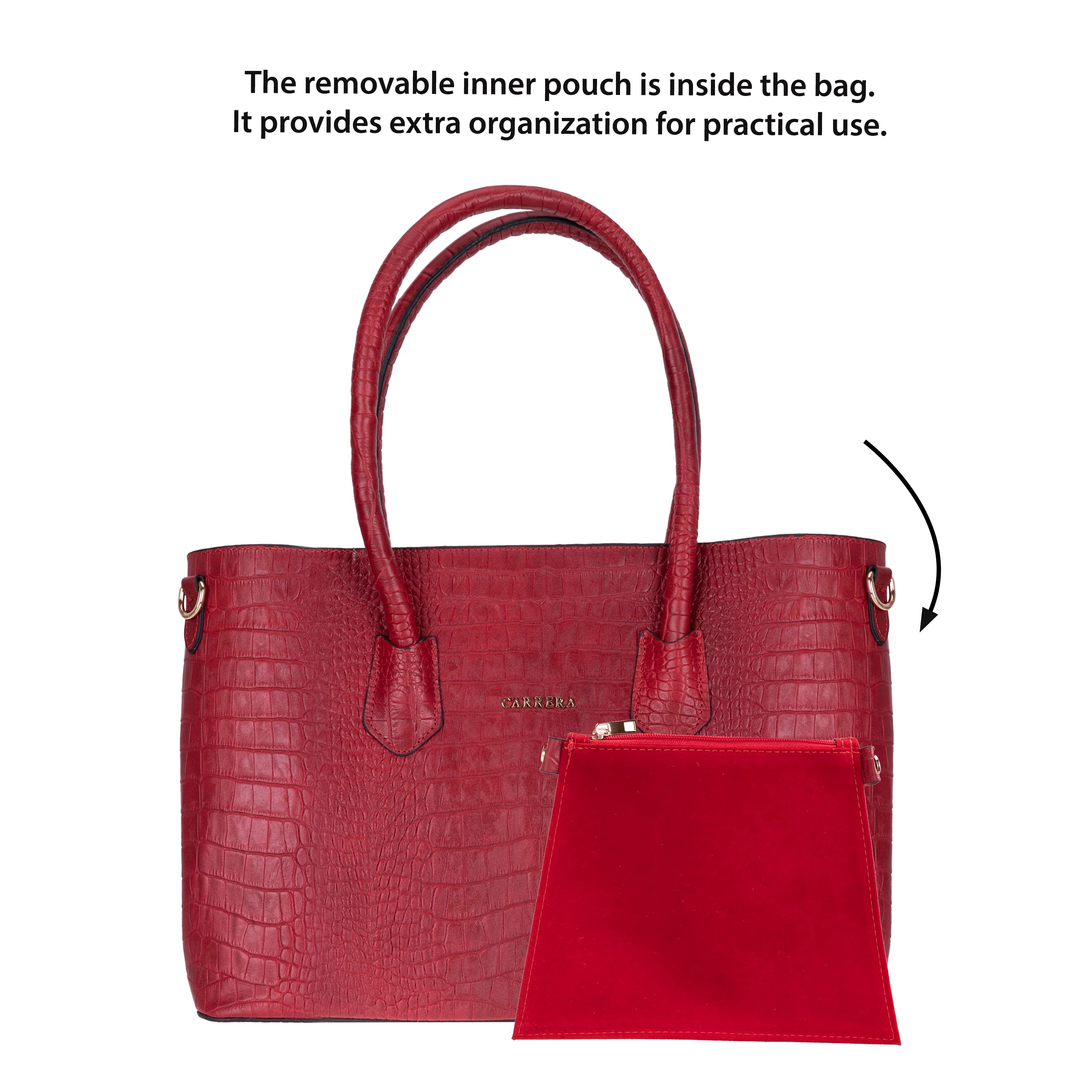 Carrera Novelya Women’s Leather Bag – Full-Grain Calf Leather Top Handle Bag for Elevated Everyday Carry | Minimal & Handcrafted