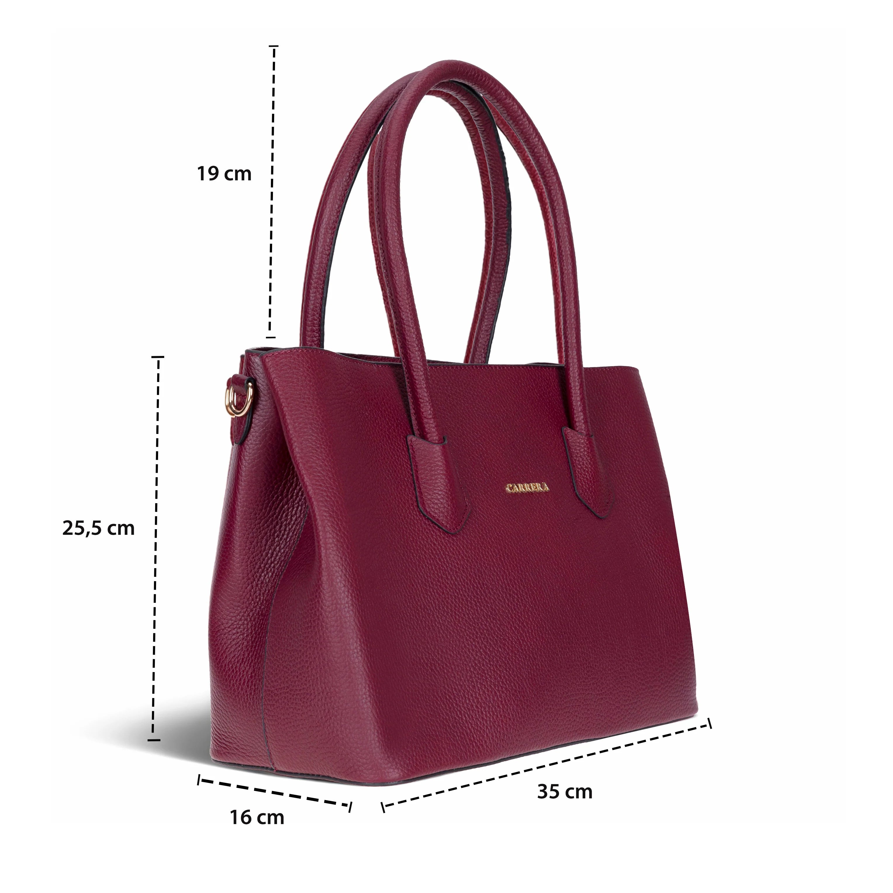 Carrera Novelya Women’s Leather Bag – Full-Grain Calf Leather Top Handle Bag for Elevated Everyday Carry | Minimal & Handcrafted