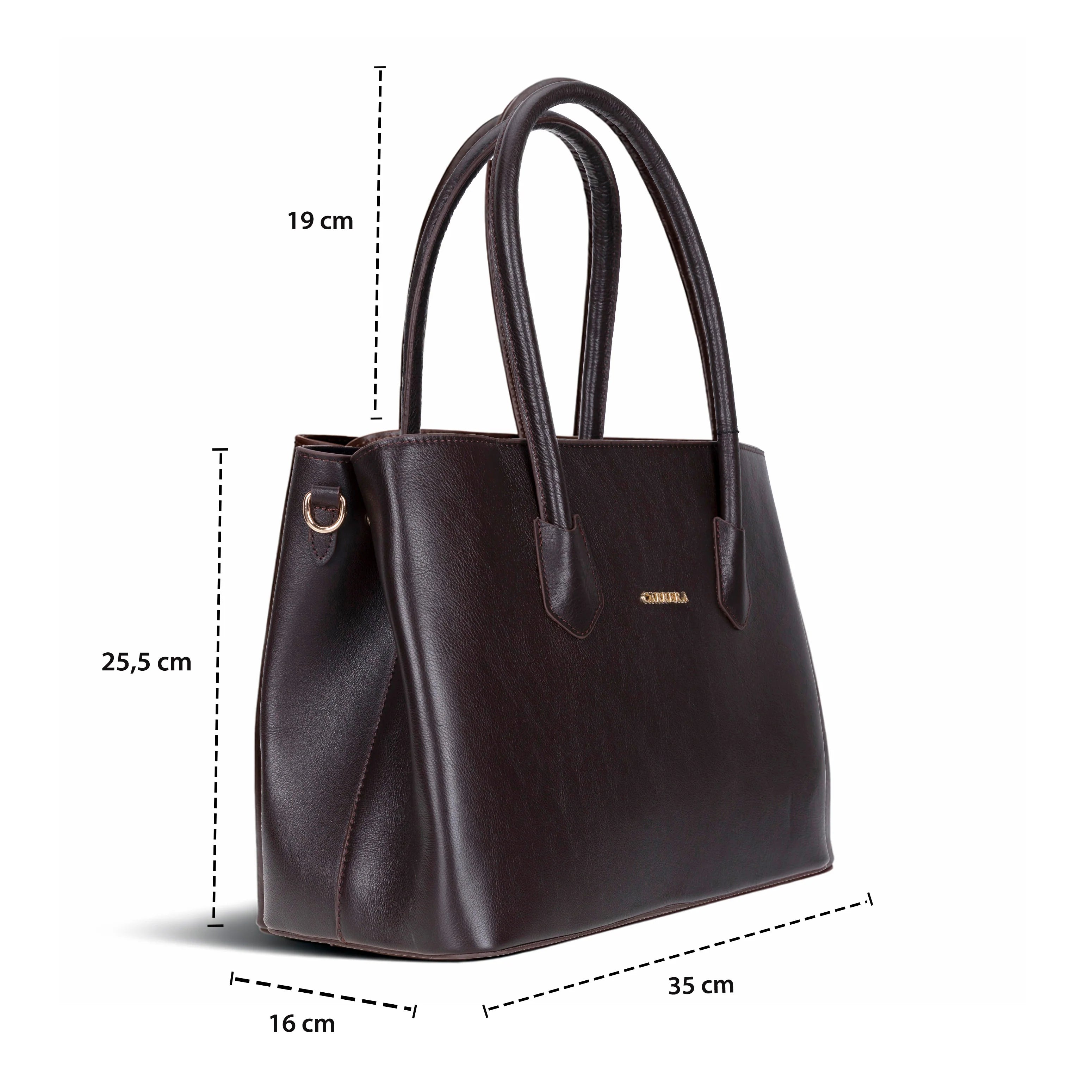 Carrera Novelya Women’s Leather Bag – Full-Grain Calf Leather Top Handle Bag for Elevated Everyday Carry | Minimal & Handcrafted