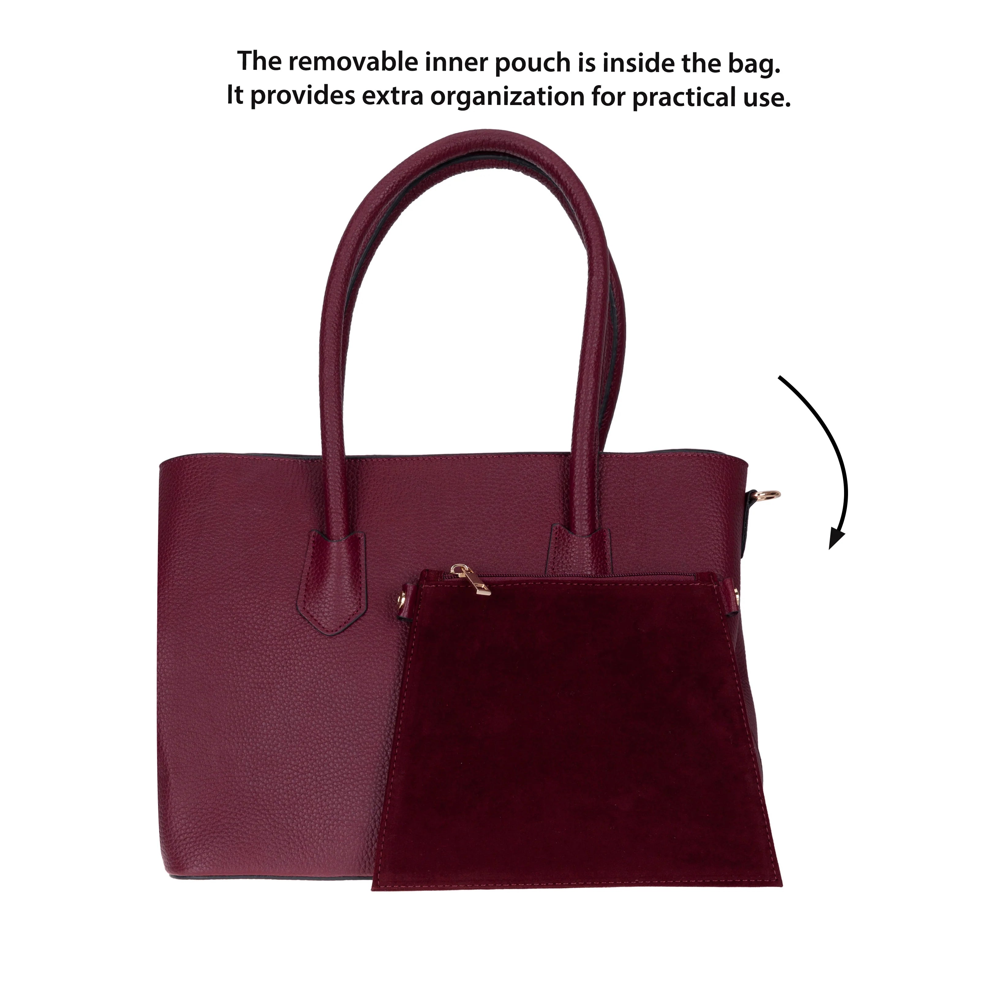 Carrera Novelya Women’s Leather Bag – Full-Grain Calf Leather Top Handle Bag for Elevated Everyday Carry | Minimal & Handcrafted
