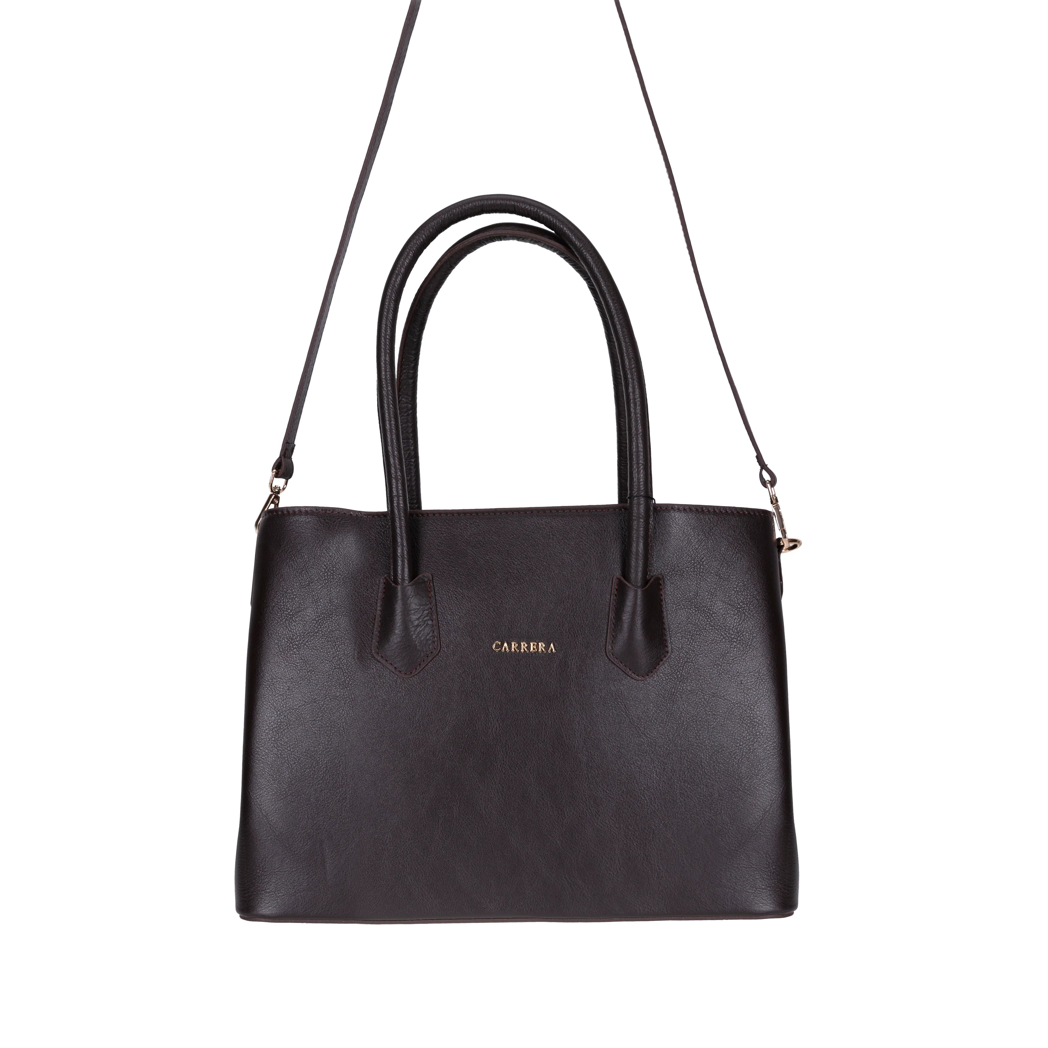 Carrera Novelya Women’s Leather Bag – Full-Grain Calf Leather Top Handle Bag for Elevated Everyday Carry | Minimal & Handcrafted
