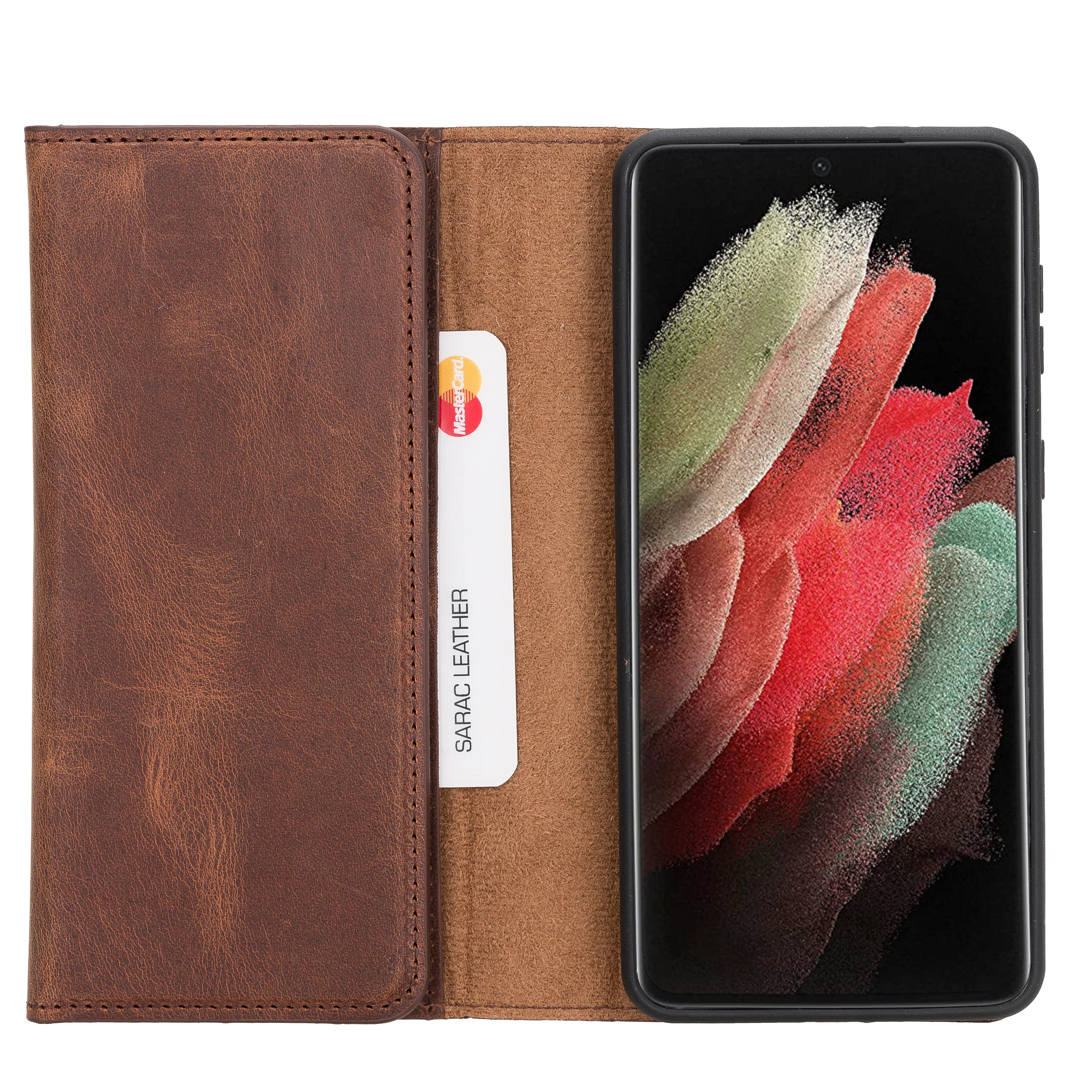 Samsung Galaxy S21 Plus Leather Wallet Case Detachable RFID – Santa