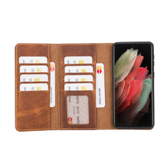 Samsung Galaxy S21 Plus Leather Wallet Case Detachable RFID – Santa
