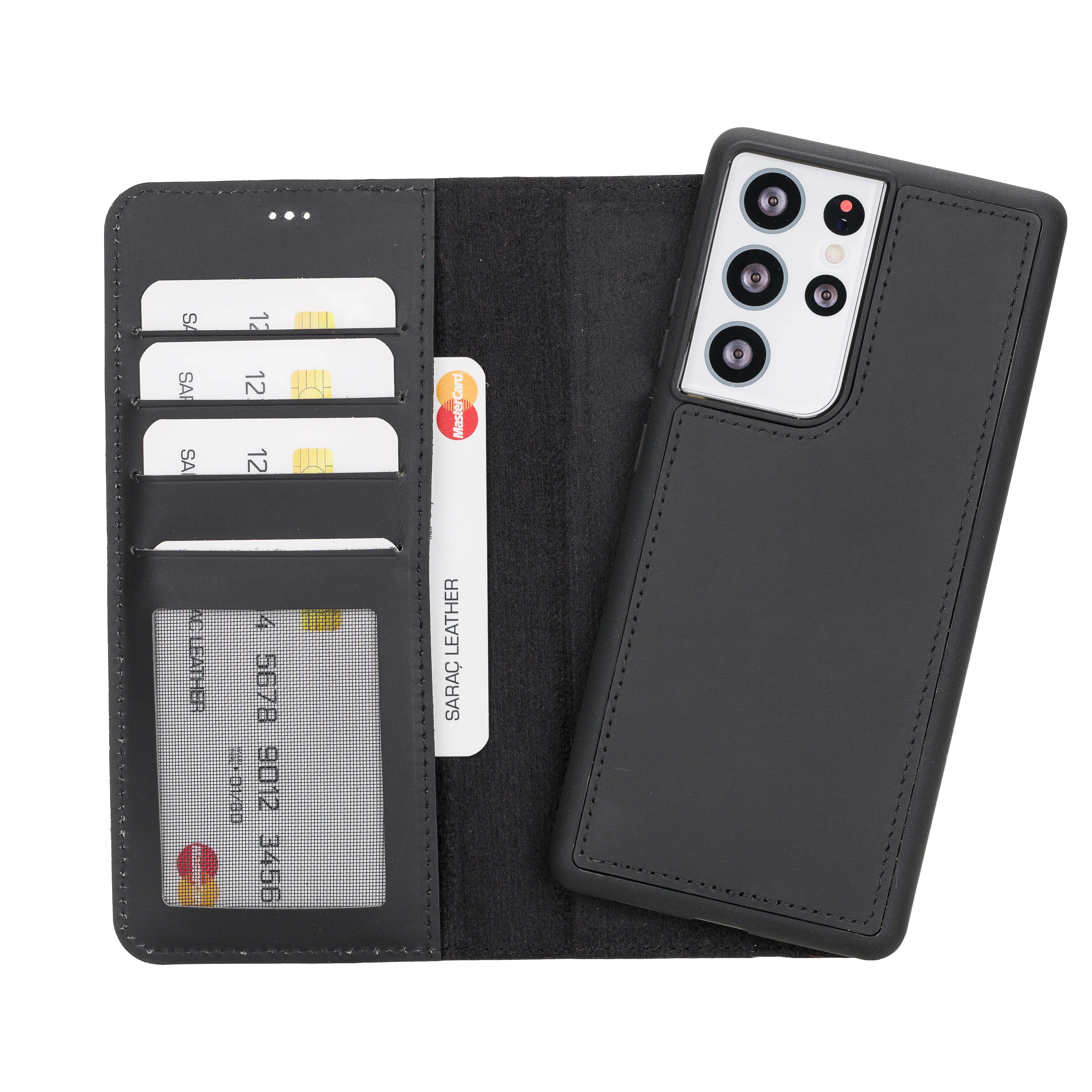 Samsung Galaxy S21 Ultra Leather Wallet Case Detachable RFID – Liluri