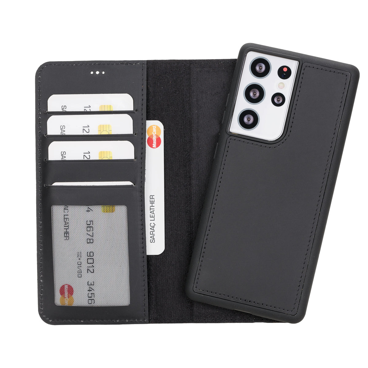 Samsung Galaxy S21 Ultra Leather Wallet Case Detachable RFID – Liluri