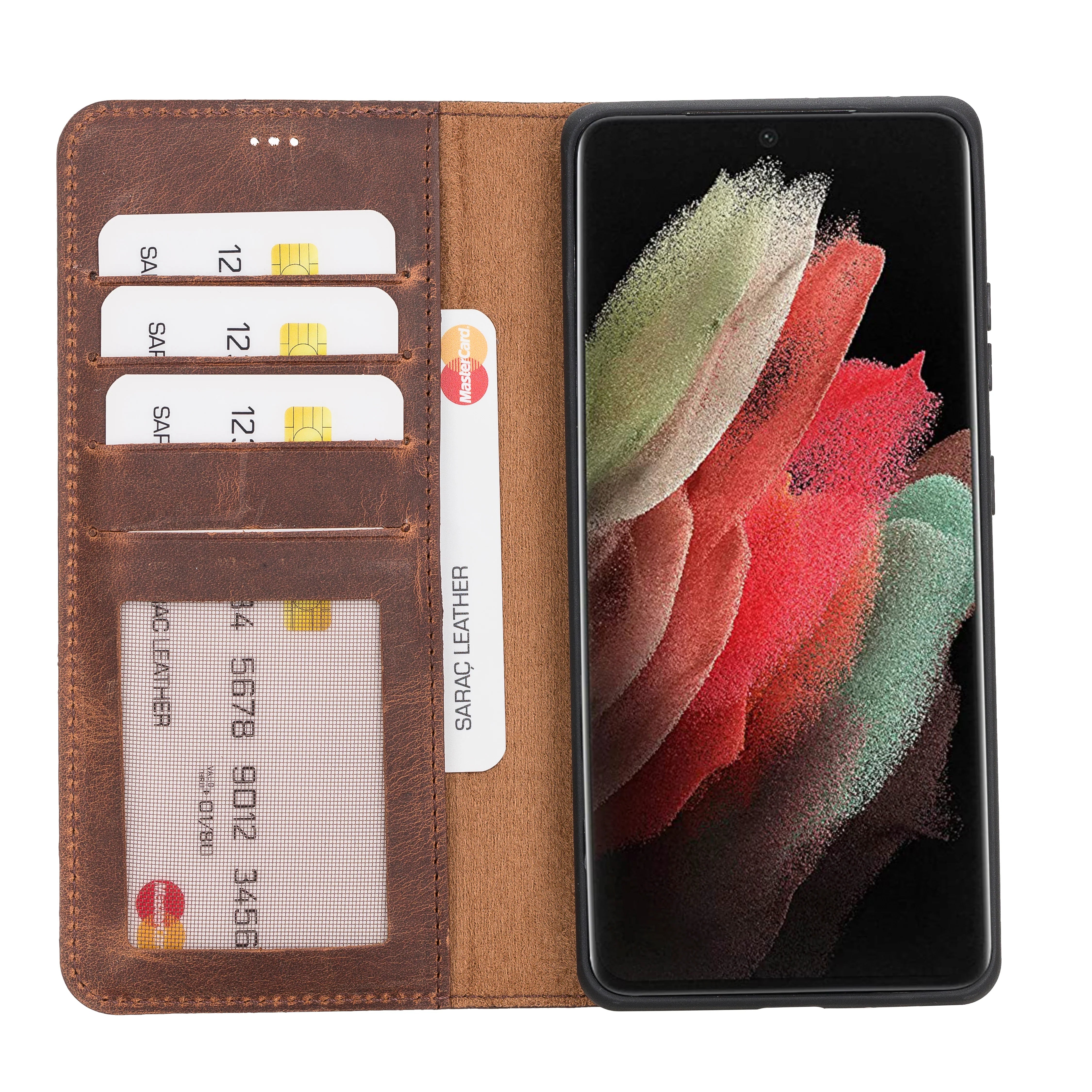 Samsung Galaxy S21 Ultra Leather Wallet Case Detachable RFID – Liluri