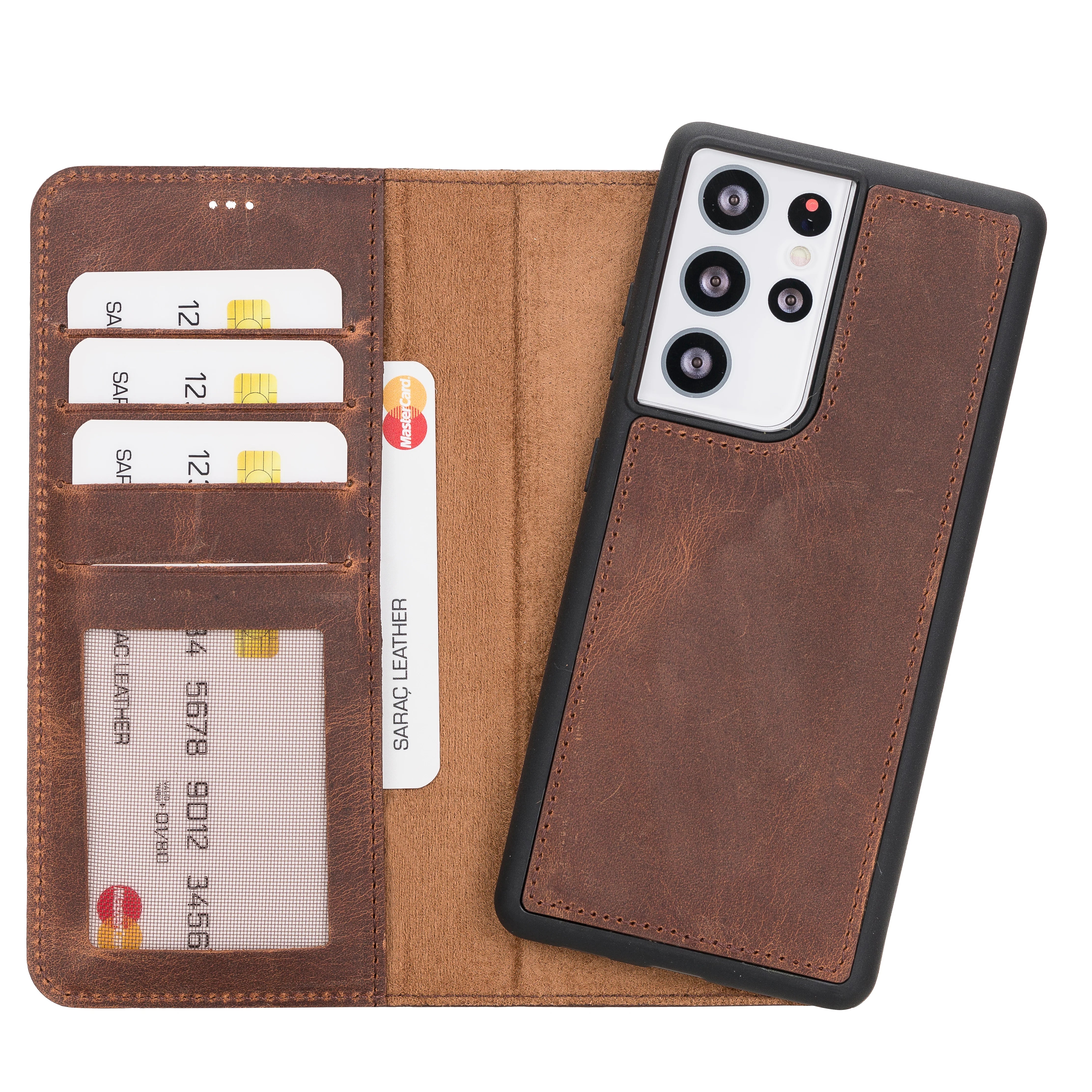Samsung Galaxy S21 Ultra Leather Wallet Case Detachable RFID – Liluri