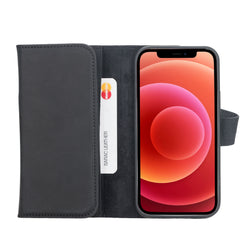 iPhone 12 Mini Leather Wallet Case Detachable RFID – Santa