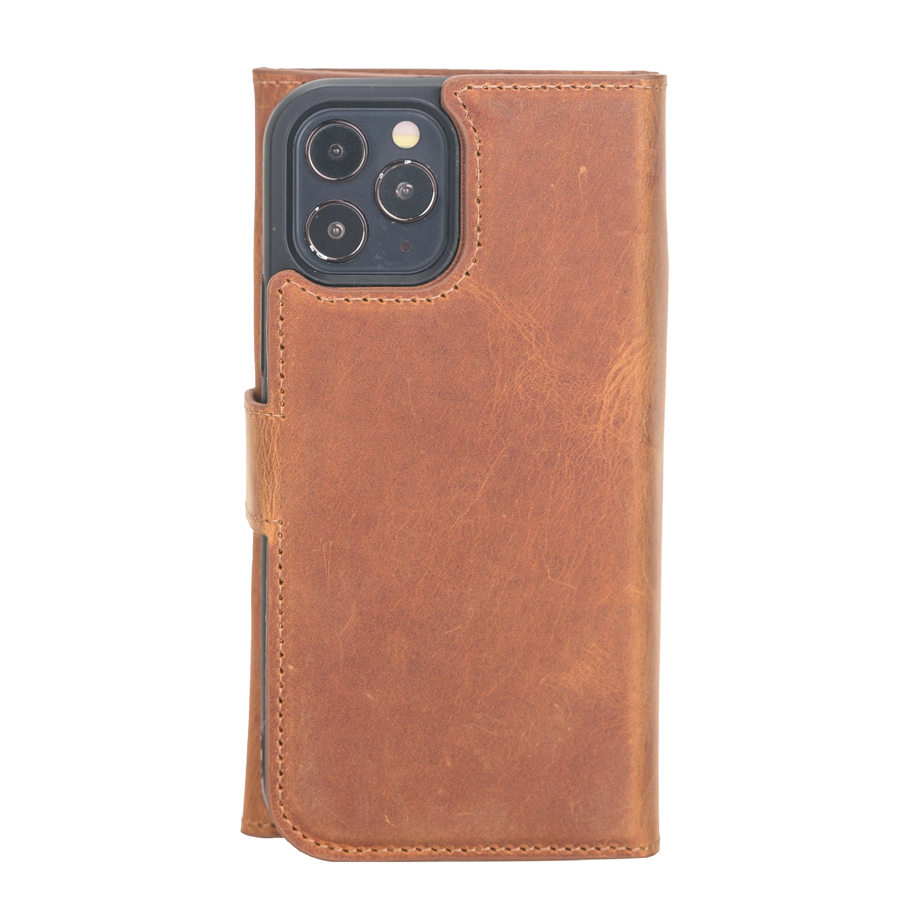 iPhone 12 Pro Max Leather Wallet Case Detachable RFID – Santa