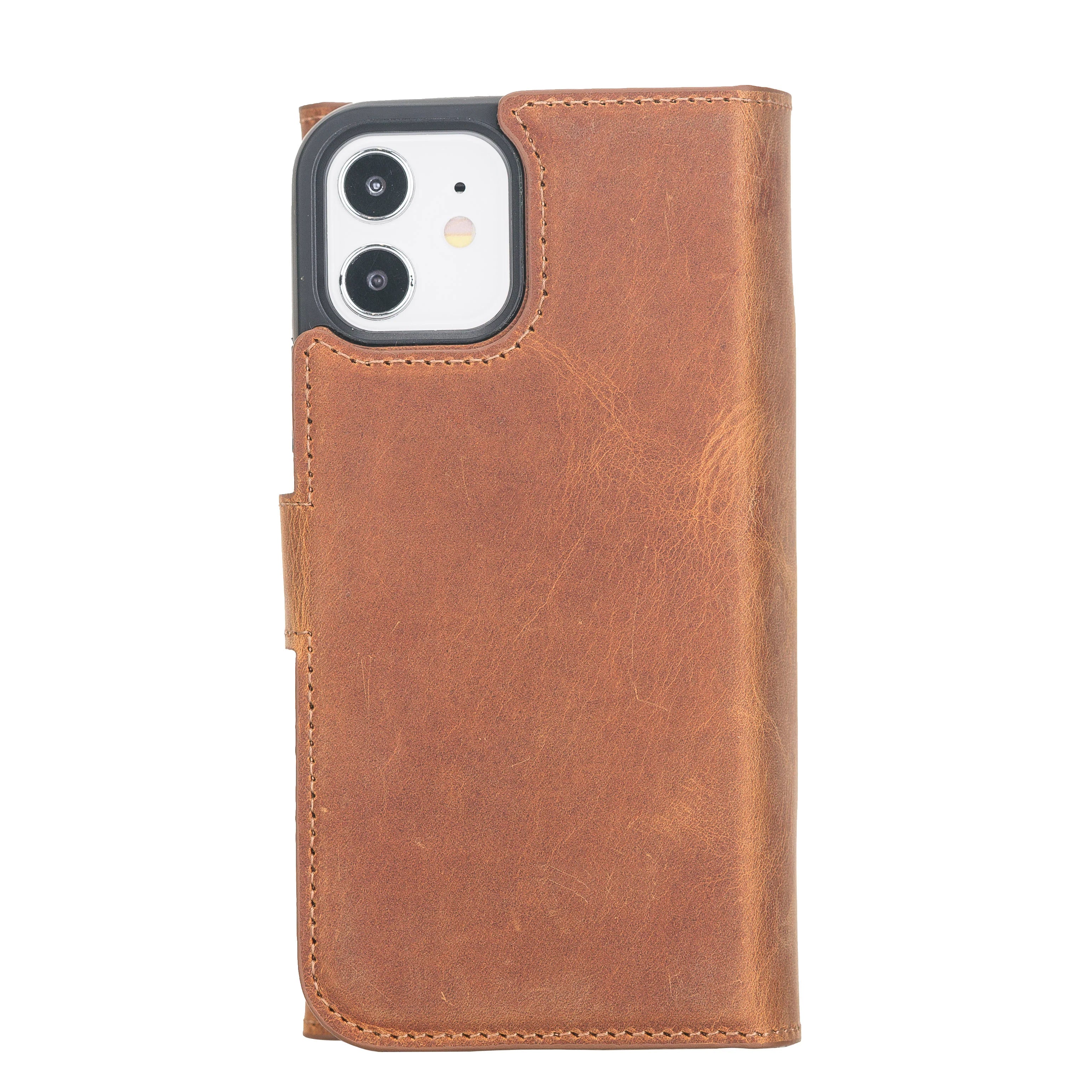 iPhone 12 Mini Leather Wallet Case Detachable RFID – Santa