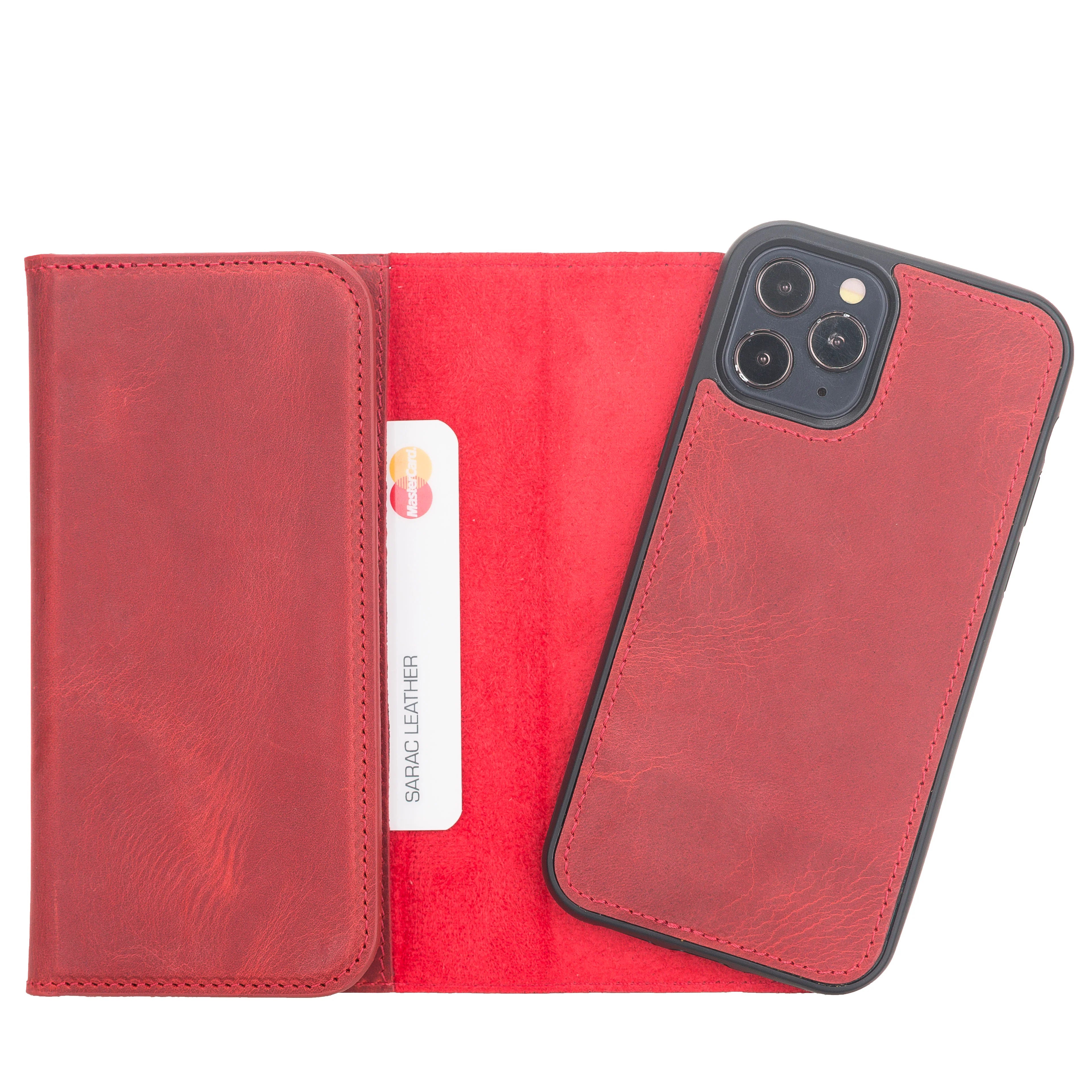 iPhone 12 Pro Max Leather Wallet Case Detachable RFID – Santa