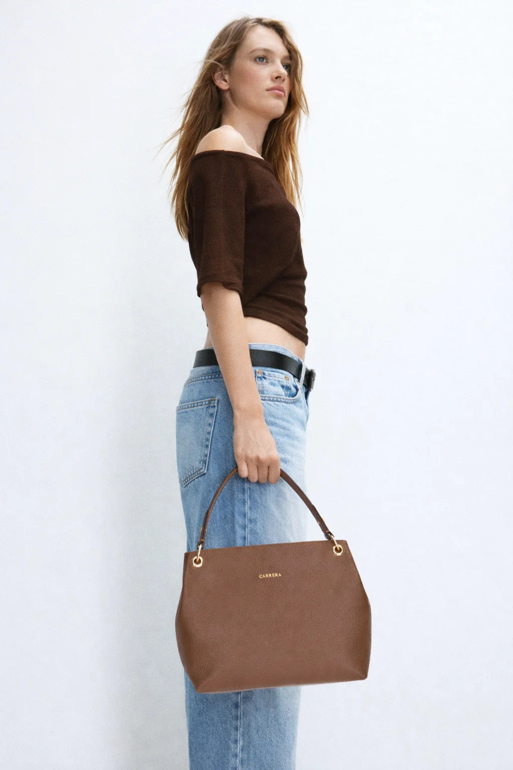 Carrera Calivra Women's Leather Bag – Floater Leather Shoulder Bag for Everyday Elegance | Minimal & Handcrafted