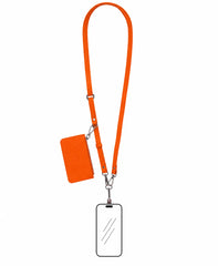 FlexGo PU Leather Phone Strap & Wallet Set – Clip-On Flex