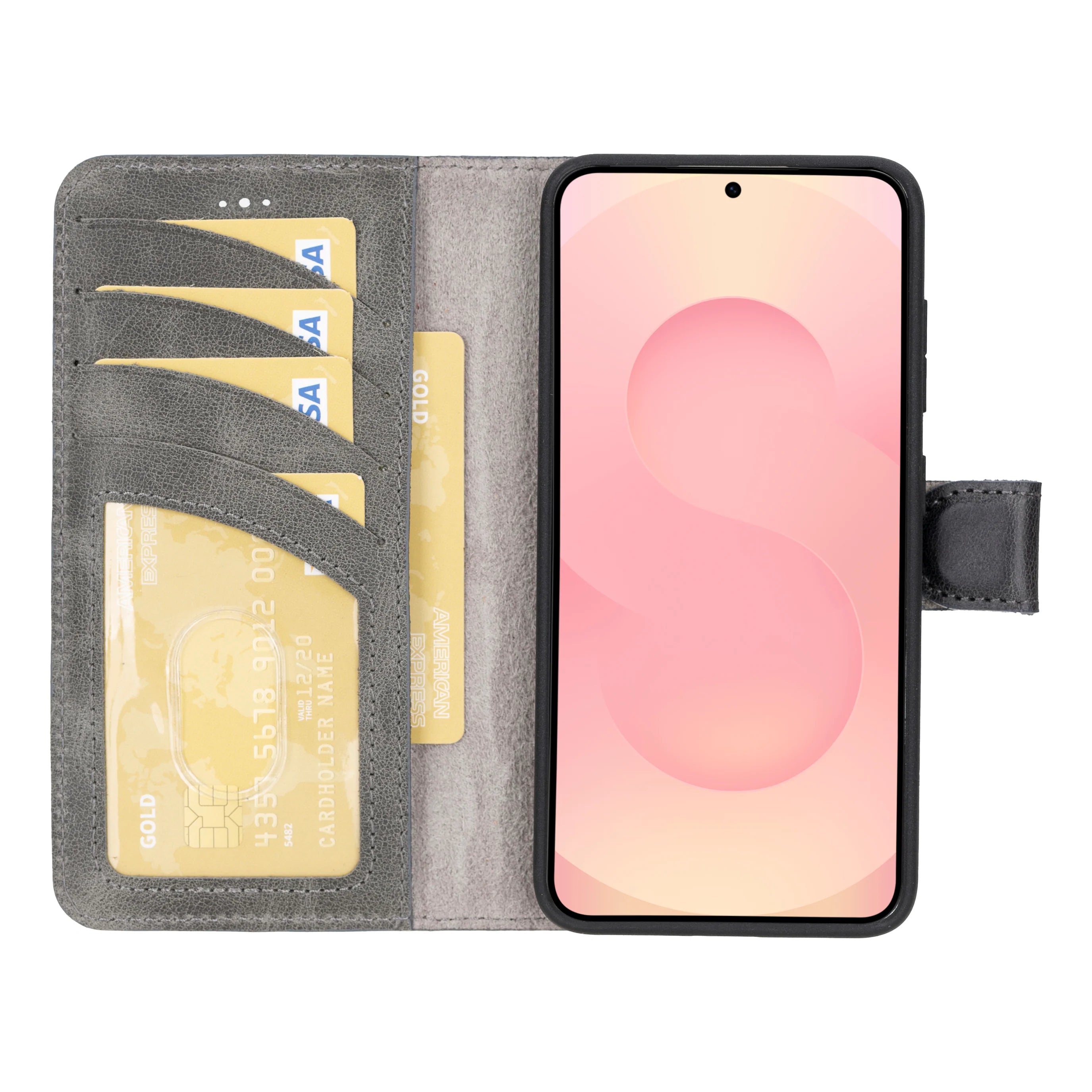 Magic Samsung Galaxy S26 Plus Leather Detachable Wallet Case