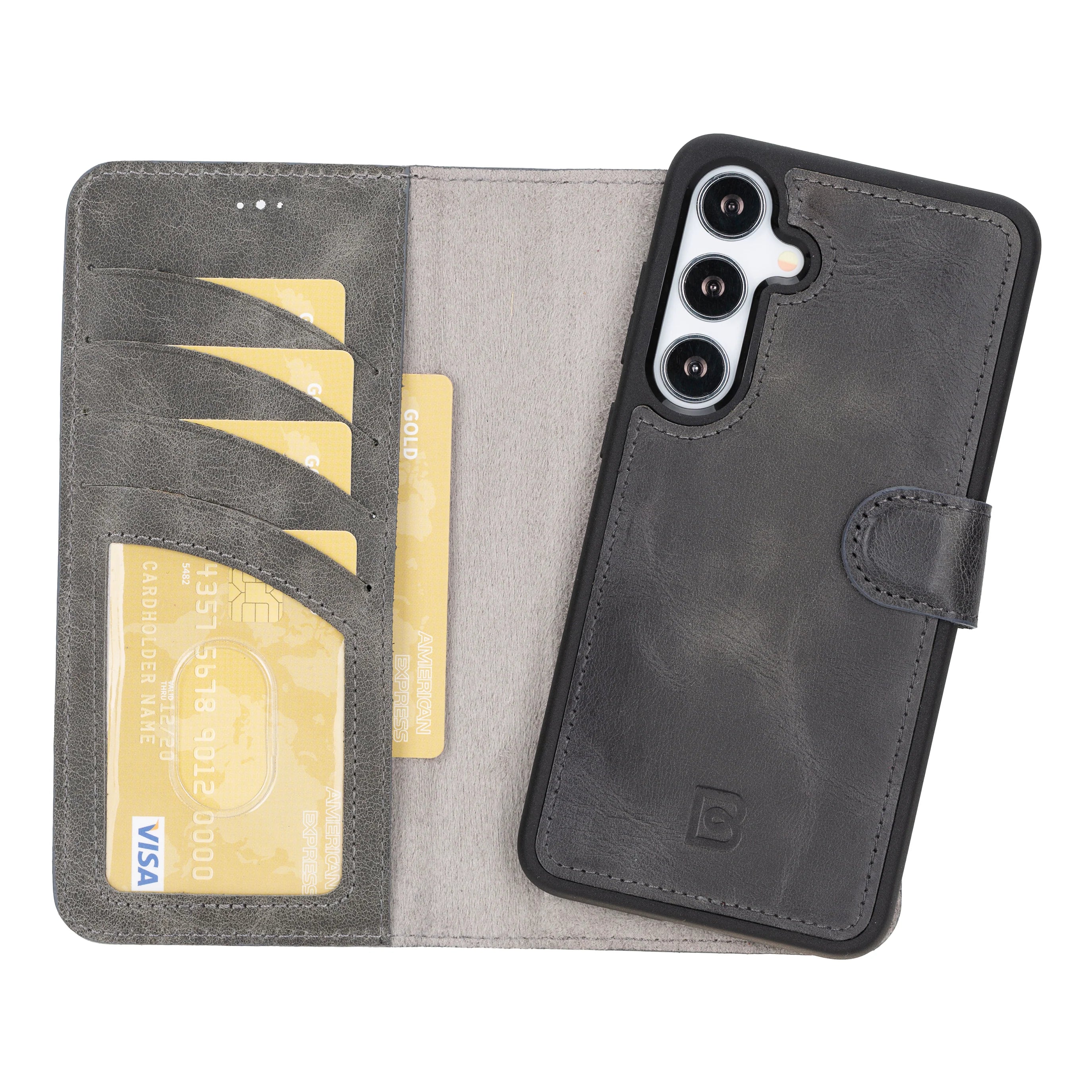 Magic Samsung Galaxy S26 Plus Leather Detachable Wallet Case