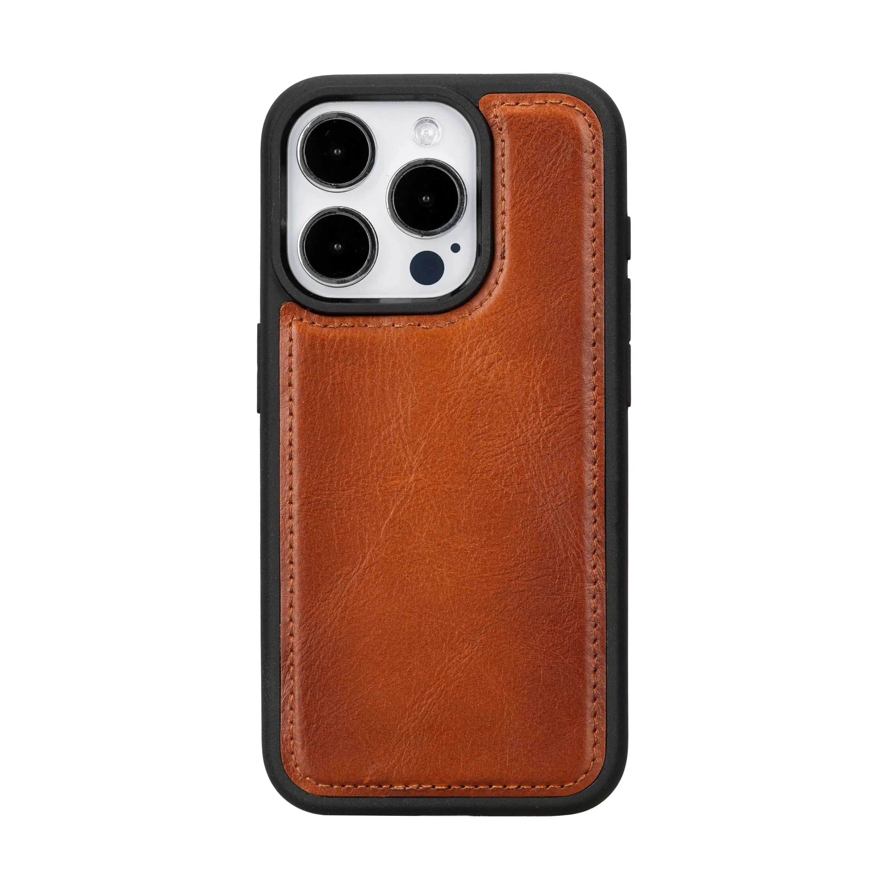 iPhone 15 Pro Genuine Leather Slim Case MagSafe – Flex Cover Series